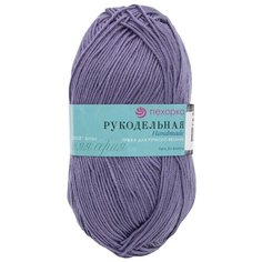 Пряжа Пехорка Рукодельная 50гр. 175м (100% акрил) (484-Баклажан) 5 шт