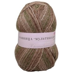 Пряжа Пехорка Ровница Мультиколоровая 200гр. 400м. (50%шерсть, 50%акрил) (741 М) 5 шт