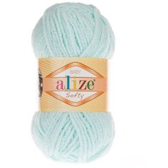 Пряжа ALIZE Softy (100% микрополиэстер) (15 водяная зелень) 5 шт