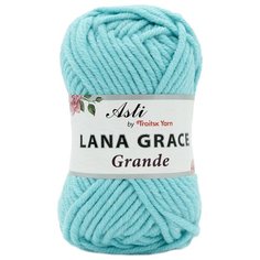 Пряжа из Троицка Lana Grace Grande 100гр. 65м. (25% мериносовая шерсть, 75% акрил супер софт ) (0840 айсберг) 5 шт Троицкая камвольная фабрика