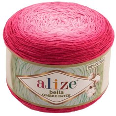 Пряжа Alize Bella Ombre Batik 250г 900м (100% хлопок) (7405 фуксия) 2 шт