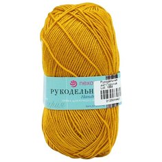 Пряжа Пехорка Рукодельная 50гр. 175м (100% акрил) (447-Горчица) 5 шт