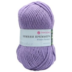 Пряжа Пехорка Зимняя Премьера 100гр.150м. (50% мериносовая шерсть, 50% акрил высокообъёмный) (22-Сирень) 10 шт