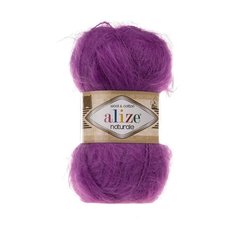 Пряжа ALIZE Naturale 100гр. 230м. (60% шерсть, 40% хлопок) ТУ (206 пурпурный) 5 шт
