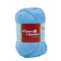 Пряжа из Троицка Сакура 100гр. 180м. (100% вискоза) (0300 светло-голубой) 5 шт Троицкая камвольная фабрика