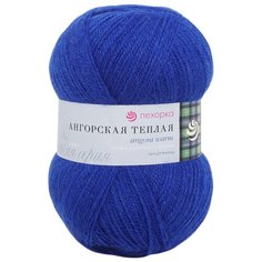 Пряжа Пехорка Ангорская тёплая 100гр. 480м (40% шерсть, 60% акрил) (26-Василек) 5 шт