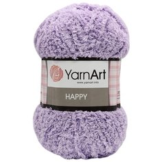 Пряжа YarnArt Happy 100гр 175м (100% микрополиэстер) (777 сиреневый) 4 шт