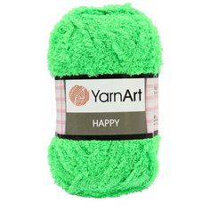 Пряжа YarnArt Happy 100гр 175м (100% микрополиэстер) (786 зеленый) 4 шт