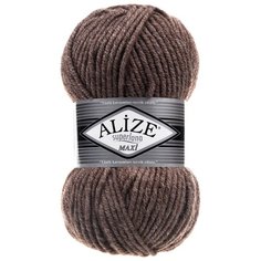 Пряжа ALIZE Superlana maxi 100гр. 100м. (75% акрил, 25%шерсть) ТУ (240 кофе с молоком меланж) 5 шт