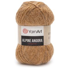 Пряжа YarnArt Alpine Angora 150гр 150м (20% шерсть, 80% акрил) (345 карамельный) 3 шт