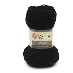Пряжа YarnАrt Etamin 30гр 180м (100% акрил) (422 черный) 10 шт