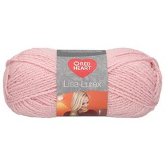 Пряжа Red Heart Lisa Lurex 50гр 133м (97% акрил, 3% полиэстер) (00006 розовый) 10 шт