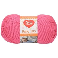 Пряжа Red Heart Baby 185 50гр 185м (100% акрил) (01036 розовый) 10 шт