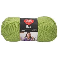 Пряжа Red Heart Lisa 50гр 133м (100% акрил) (08194 лайм) 10 шт