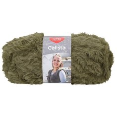 Пряжа Red Heart Calista 100гр 60м (100% полиэстер) (00004 зеленый лес) 5 шт