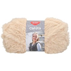 Пряжа Red Heart Calista 100гр 60м (100% полиэстер) (00002 бежевый) 5 шт