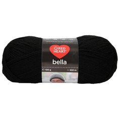 Пряжа Red Heart Bella 100гр 300м (100% акрил) (00030 черный) 10 шт