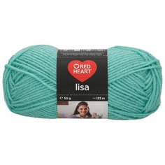 Пряжа Red Heart Lisa 50гр 133м (100% акрил) (06967 мятный) 10 шт