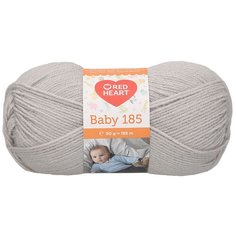 Пряжа Red Heart Baby 185 50гр 185м (100% акрил) (01090 серый) 10 шт