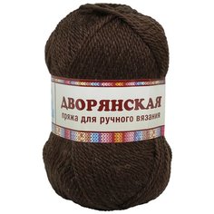 Пряжа Камтекс Дворянская 100гр. 160м. (40% шерсть, 60% акрил) (063 шоколад) 10 шт