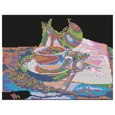 В1077 Канва с рисунком Alisena Чашка кофе, 36*28 см