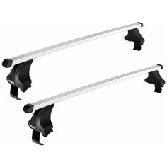 ATLANT на крышу для Ford Focus 3 г.в.2011-н.в. (хэтчбек) с прямоугольными дугами (в сборе), 1,26м серебристый