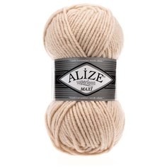 Пряжа ALIZE Superlana maxi 100гр. 100м. (75% акрил, 25%шерсть) ТУ (310 медовый) 5 шт