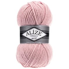 Пряжа ALIZE Superlana maxi 100гр. 100м. (75% акрил, 25%шерсть) ТУ (161 розовый) 5 шт