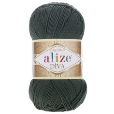 Пряжа ALIZE Diva 100гр. 350м. (100% микрофибра) ТУ (131 хаки) 5 шт