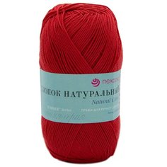 Пряжа Пехорка Хлопок натуральный Кабле (100%хлопок) (06-Красный) 5 шт