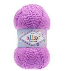 Пряжа ALIZE SEKERIM BEBE 100гр. 320м (100% акрил) (290 багряник) 5 шт