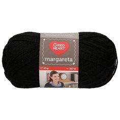 Пряжа Red Heart Margareta 50гр 257м (100% акрил) (00217 черный) 10 шт