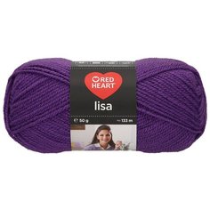 Пряжа Red Heart Lisa 50гр 133м (100% акрил) (08303 фиалетовый) 10 шт