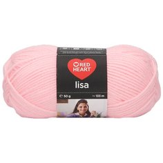 Пряжа Red Heart Lisa 50гр 133м (100% акрил) (00206 роза) 10 шт