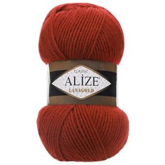 Пряжа ALIZE Lanagold 100гр., 240м (49%шерсть, 51%акрил) (36 терракот) 5 шт