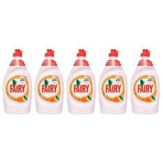 Fairy Набор средств для мытья посуды Апельсин и лимонник, 5 шт