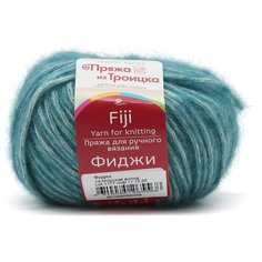 Пряжа из Троицка Фиджи 50гр. 95м. (20% мериносовая шерсть, 60% хлопок, 20% акрил) (14 морская волна) 5 шт Троицкая камвольная фабрика