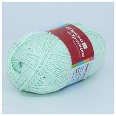 Пряжа из Троицка Ромашка 100гр. 210м. (50% хлопок, 50% вискоза) (5115 мулине (светлый салат)) 5 шт Троицкая камвольная фабрика