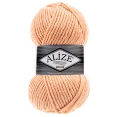 Пряжа ALIZE Superlana maxi 100гр. 100м. (75% акрил, 25%шерсть) ТУ (502 Крем Карамель) 5 шт