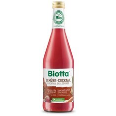 Сок Biotta Gemuse-cocktail, BIO(БИО) мультиовощной с пряными травами и морской солью прямого отжима, 0.5 л