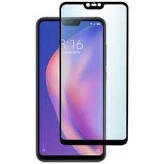 Защитное стекло Perfeo для Xiaomi Mi 8 lite (черная рамка)
