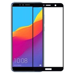 Защитное стекло Perfeo 9D для Huawei Honor 7C/7A PRO (черная рамка)
