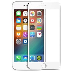 Защитное стекло Perfeo 2.5D для iPhone 6/6S (белая рамка)