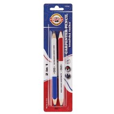 Набор столярных чернографитных карандашей KOH-I-NOOR duo 1536 KIN (2шт/уп)