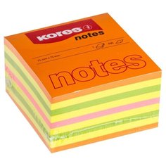 Блок-кубик Kores 48465, 75х75, 4 цвета (450 л)