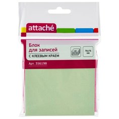 Блок-кубик Attache с клеевым краем 76х76, салатовый (100 л)