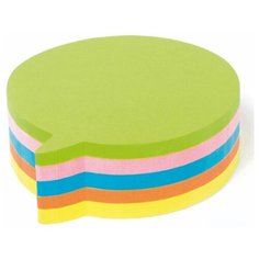 Блок-кубик фигурный Kores Диалог 48707, 5 цветов (250 л)