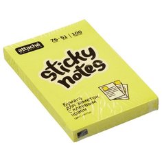 Блок-кубик Attache Selection с клеевым краем 76х51, желтый неон (100 л)