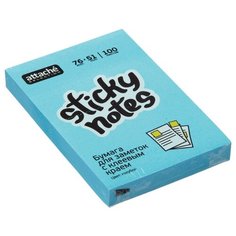 Блок-кубик Attache Selection с клеевым краем 76х51, голубой неон (100 л)