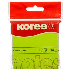 Блок-кубик Kores 47075, 75х75, зеленый (100 л)